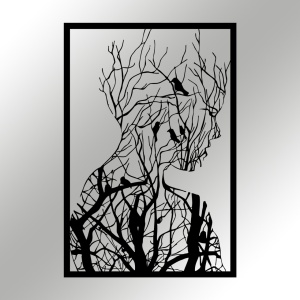 Tablou metalic Arakan Negru 42x62 cm - Img 6