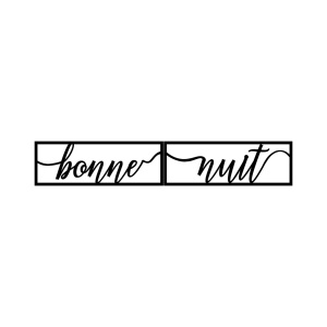 Tablou metalic Bonne Negru 90x15 cm - Img 2