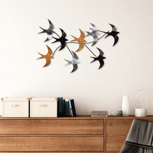 Tablou metalic Flying Multicolor 69x41x7 cm - Img 3