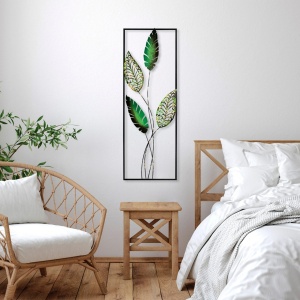 Tablou metalic Timeyi Multicolor 32x90 cm - Img 2