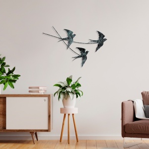 Tablou metalic Wallow Multicolor 42x70 cm - Img 2