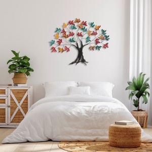 Tablou metalic Yggdrasil Multicolor 115x94x4 cm - Img 4