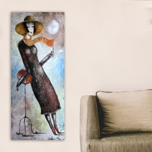 Tablou Roma Fiore Multicolor 50x120 cm - Img 1