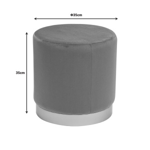 Taburet Dash, auriu, 35x35x35 cm - Img 4