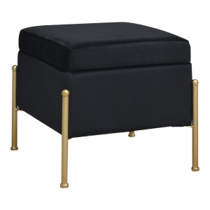 Taburet Panton, negru, 40x40x36,5 cm