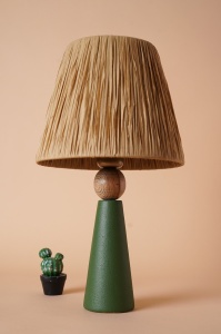 Veioză YL496 Verde 24x46 cm - Img 1