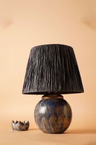 Veioză YL529 Albastru 33x44 cm - Img 1