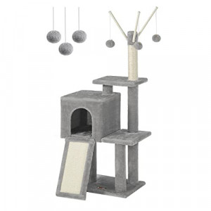 Ansamblu pisici, Feandrea, Alb, 42×32×118 cm - Img 2