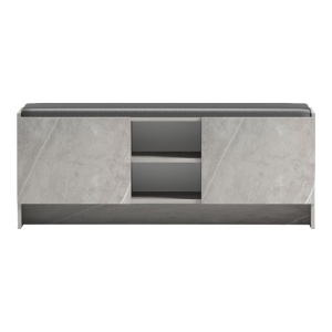 Bancă cu suport pantofi Zulla, gri, 110x37x43 cm - Img 4
