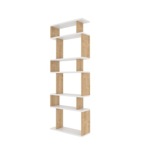 Bibliotecă Bates Alb 60x19.6x160 cm - Img 2