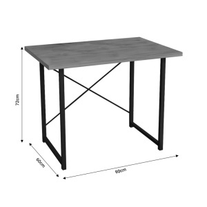 Birou Model Ustando, Antracit, 90x60x72 cm - Img 5