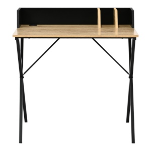 Birou Model Zervan, Stejar/Negru, 80x50x84 cm - Img 4