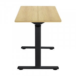 Birou reglabil pe inaltime Karla sonoma - negru 120x60x72/115cm - Img 2