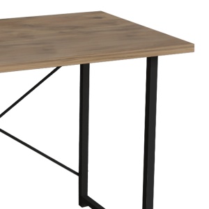 Birou Ustando, stejar/negru, 90x60x72 cm - Img 3