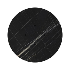 Blat de masă Relian, HPL, 12 mm grosime, aspect marmorat, negru, Ø60 cm - Img 3