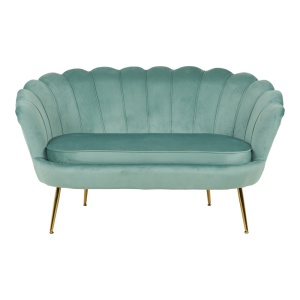 Canapea 2 Locuri Daimon, verde fistic, 2 locuri, 134x70x77 cm - Img 4