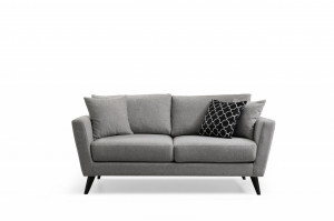Canapea 2 locuri Samir Antracit 176x73 cm - Img 3
