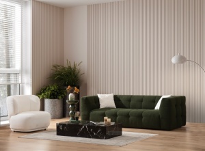 Canapea 3 locuri Cady Verde 235x100x72 cm - Img 2