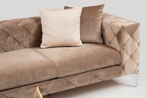 Canapea 4 locuri Como Crem 344x90x72 cm - Img 3