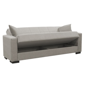 Canapea Extensibila 3 Locuri Vox, gri deschis, 214x83x82 cm - Img 4