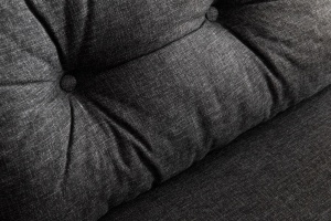 Canapea extensibilă cu 2 locuri Sando Gri inchis 175x133x41 cm - Img 7