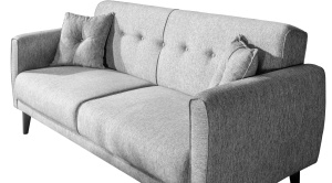 Canapea extensibila cu 3 locuri Model Aria, Gri - Img 5