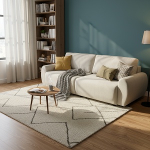 Canapea extensibilă Hungie, bej, 3 locuri, 250x92x89 cm