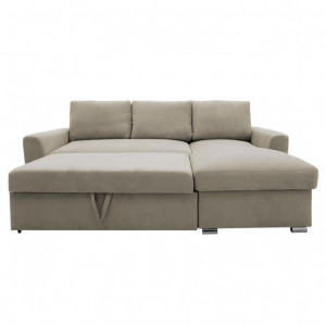 Coltar canapea extensibila colt stanga Belle bej 236x164x88cm - Img 5