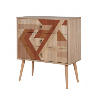 Comoda Model City V6, Multicolor, 80x40x89 cm - Img 2