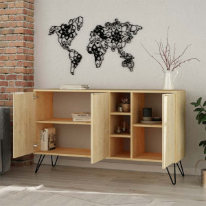 Comoda Model Clara, Stejar, 142x35.5x82 cm - Img 3