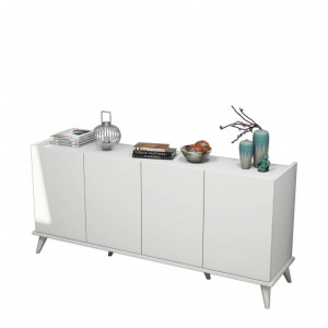 Comoda Model Elegante, Alb, 180x45x80.8 cm - Img 5