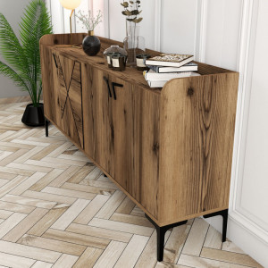 Comoda Model Venedik, Nuc, 180x35x78 cm - Img 4