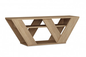 Comoda TV Pako World, Model Pipralla, 110x30x40 cm, Stejar - Img 3