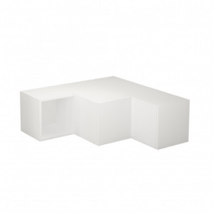 Comoda TV Salvador, Model Compact, 90x32x92 cm, Alb - Img 3