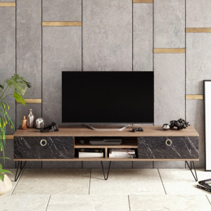 Comoda TV Salvador, Model Lorenz, 180x45.6x35.2 cm, Nuc - Img 2