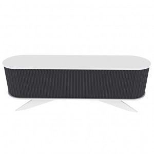 Comoda TV Salvador, Model Stor, 180x60x43 cm, Antracit/Alb - Img 3