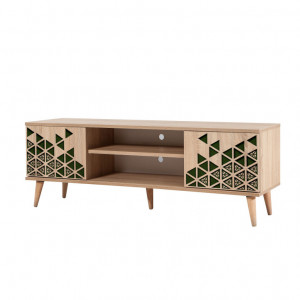 Comoda TV Salvador, Model TRUVA-121, 140x50x40 cm, Multicolor - Img 6