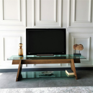 Comoda TV Salvador, Model TV202, 158x45x40 cm, Stejar - Img 5