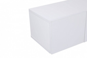 Comoda TV Salvador, Model Wagna, 180x30x25 cm, Alb - Img 6