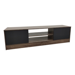 Comodă TV Sasa, stejar/anthracit, 150x35x41.5 cm - Img 2