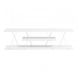 Comoda TV Tars alb 120x30x33cm - Img 3