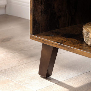 Comoda TV Vasagle, Model Burton, 140x40x45 cm, Maro Rustic - Img 7