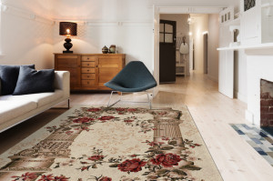 Covor Clasic, Lotos Coloane Bej 150x230 cm - Img 2