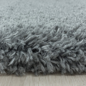 Covor Fluffy Gri Deschis 120x120 - Img 2