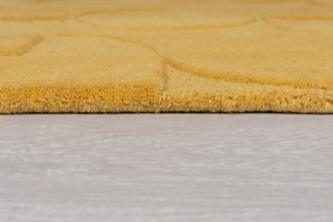 Covor Gigi Galben Ochre 160X160 cm, rotund, Flair Rugs - Img 5