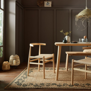 Covor Maisie Natural/Negru 80X150 cm, Flair Rugs - Img 1