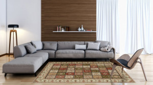 Covor Modern Lotos Bej, 250x350 cm - Img 2