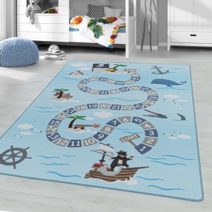 Covor Play Albastru V1 140x200 cm - Img 1