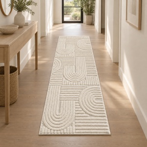 Covor tip Traversa VivaDeco Art V1, 80 x 250 cm, Crem, 100% Polipropilena, Fir 8 mm, 1900 g/mp, OEKO-TEX Standard 100 - Img 15