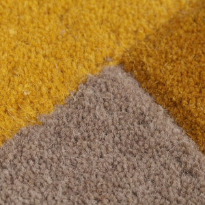 Covor traversă Collage Galben Ochre/Natural 60X230 cm, Flair Rugs - Img 4